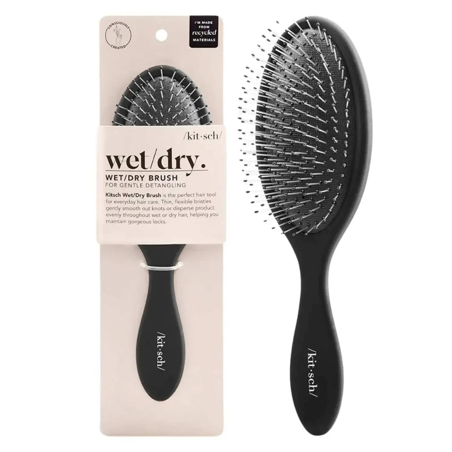 Recycled Plastic Wet/Dry Brush Black