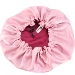 Red Satin Hair Bonnet Reversable