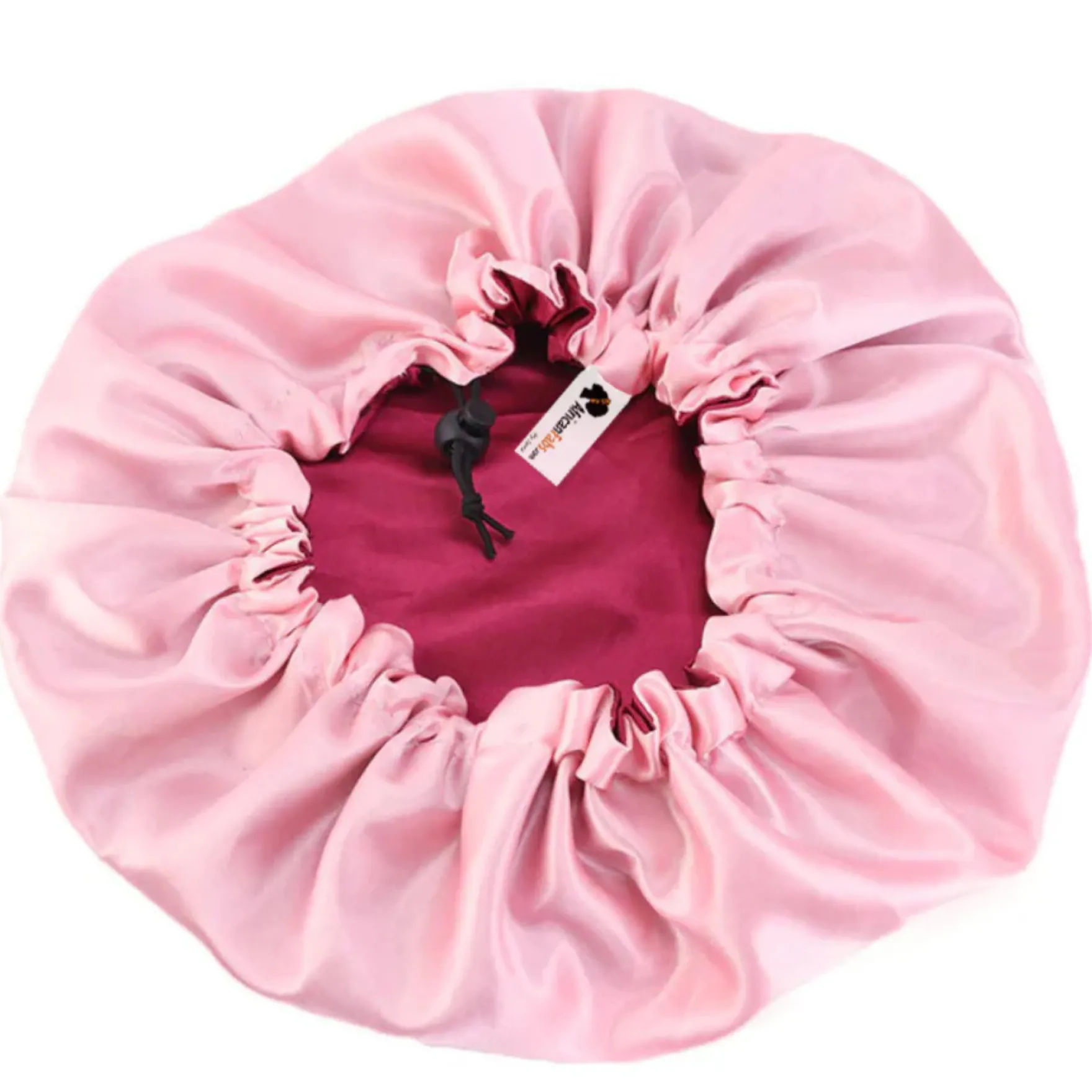 Red Satin Hair Bonnet Reversable