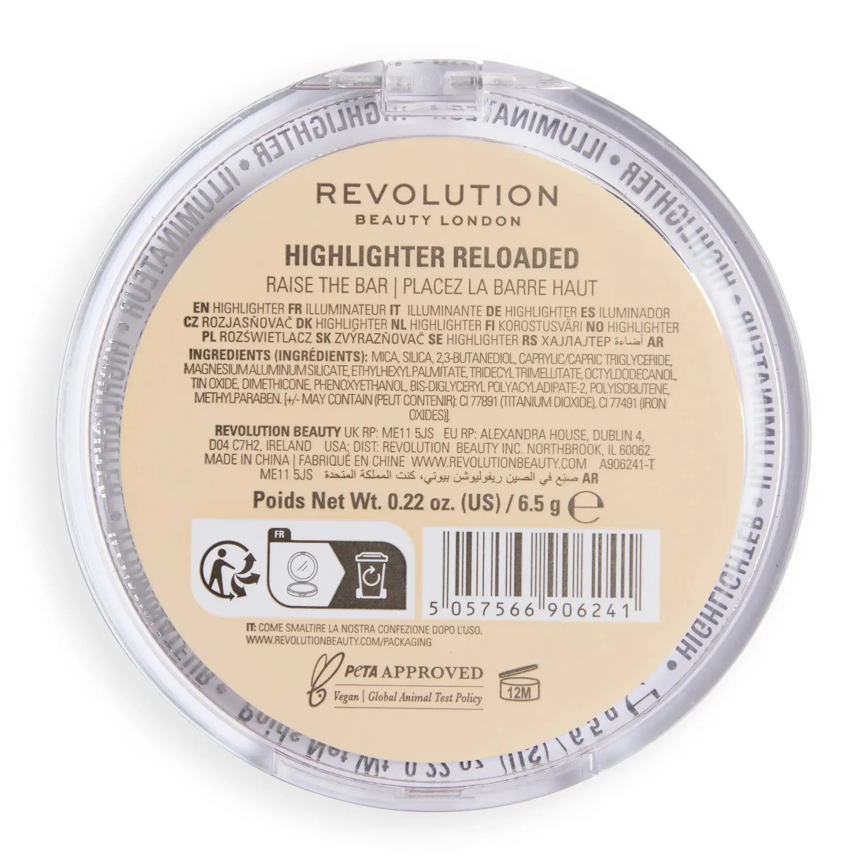 Reloaded Highlighter Raise The Bar Talc Free