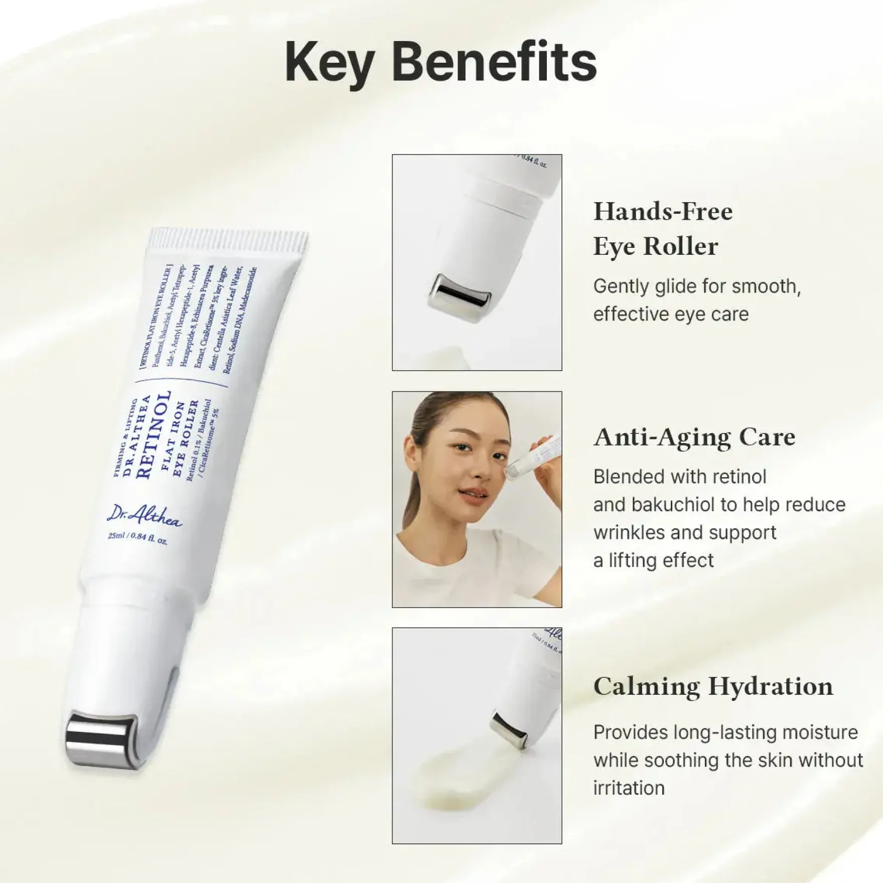 Retinol Flat Iron Eye Roller