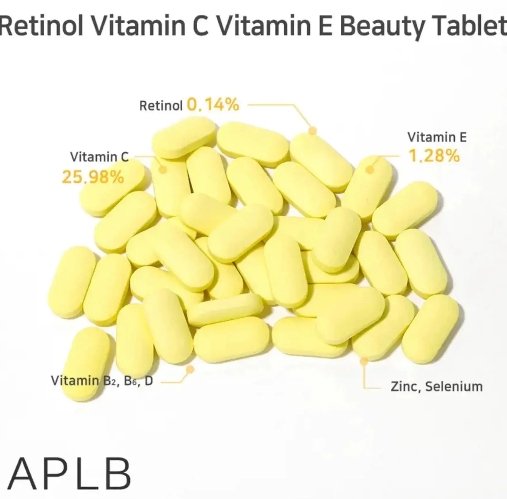 Retinol Vitamin C Vitamin E Beauty Tablet