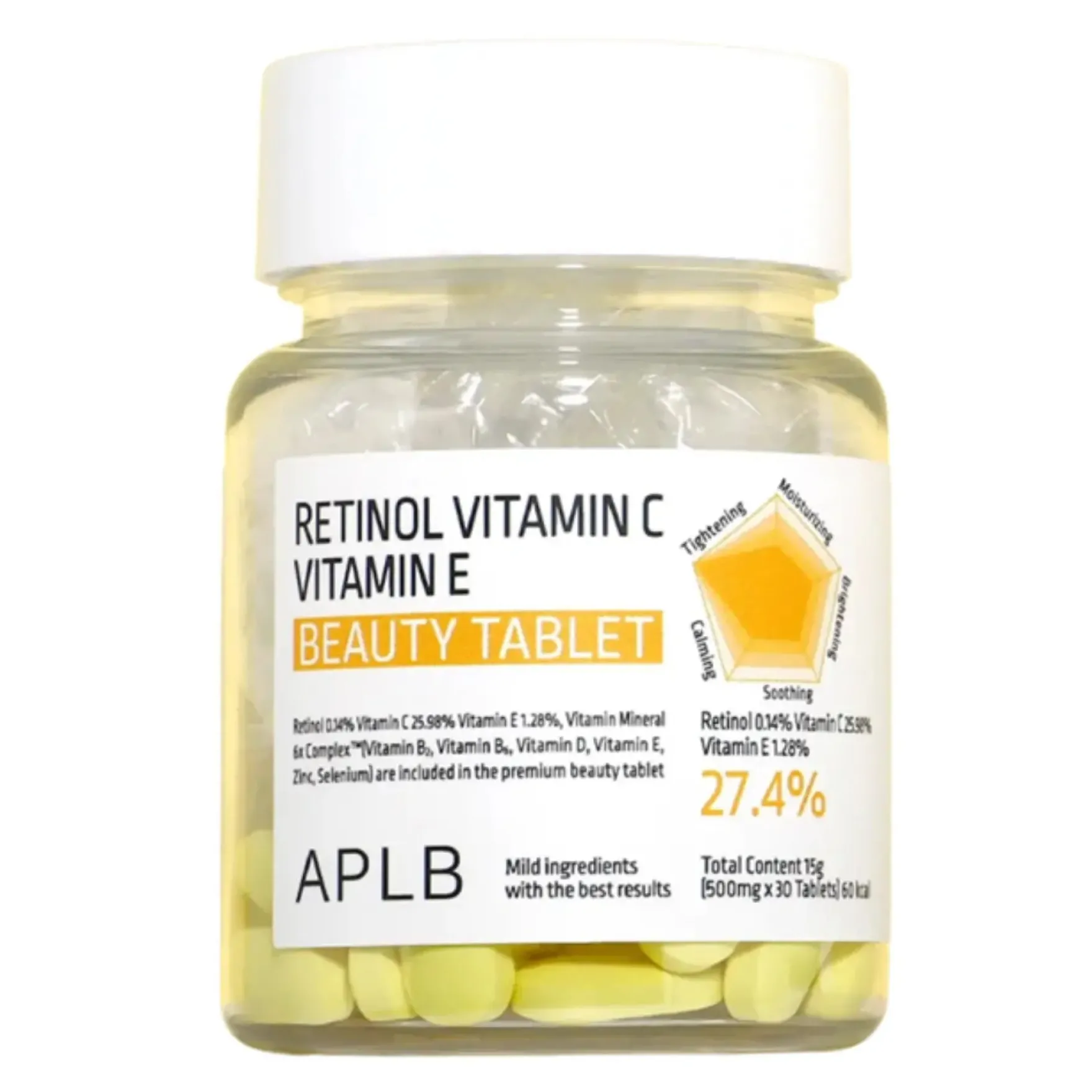 Retinol Vitamin C Vitamin E Beauty Tablet