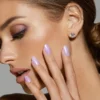 Reusable Pop-On Manicure Glazed Lavender Round
