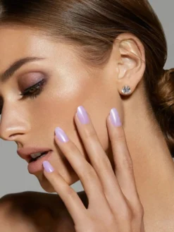 Reusable Pop-On Manicure Glazed Lavender Round