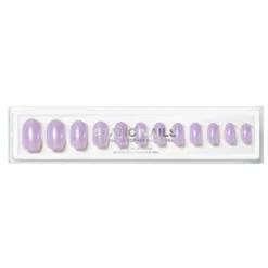 Reusable Pop-On Manicure Glazed Lavender Round