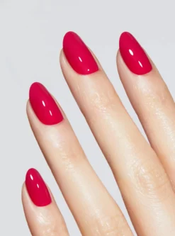 Reusable Pop-On Manicure High-End Red Round