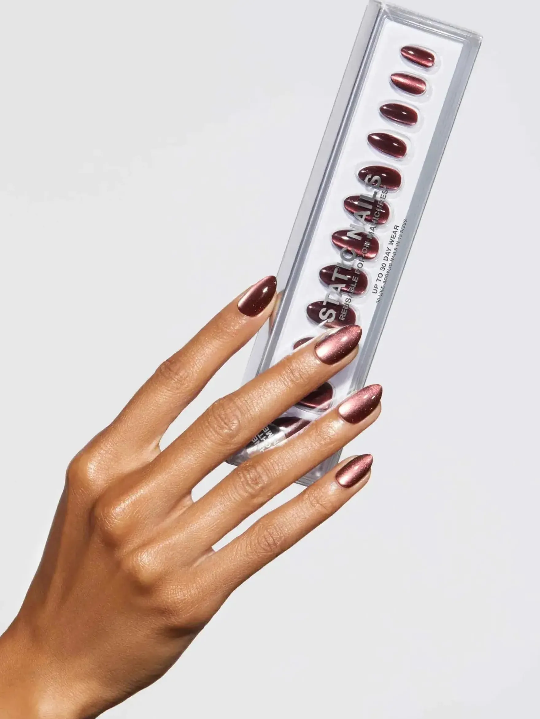 Reusable Pop-On Manicure Influenced Almond
