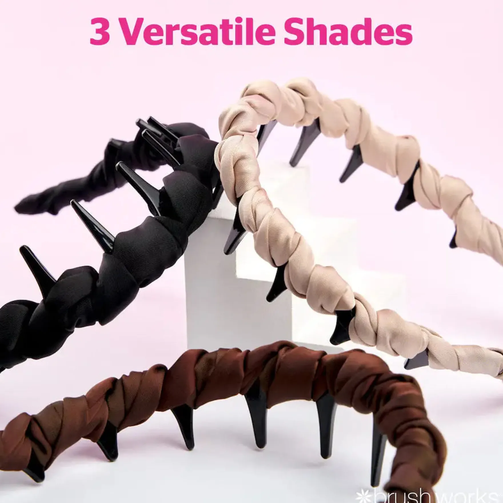 Ribbon Zig Zag Headbands 3 Pack