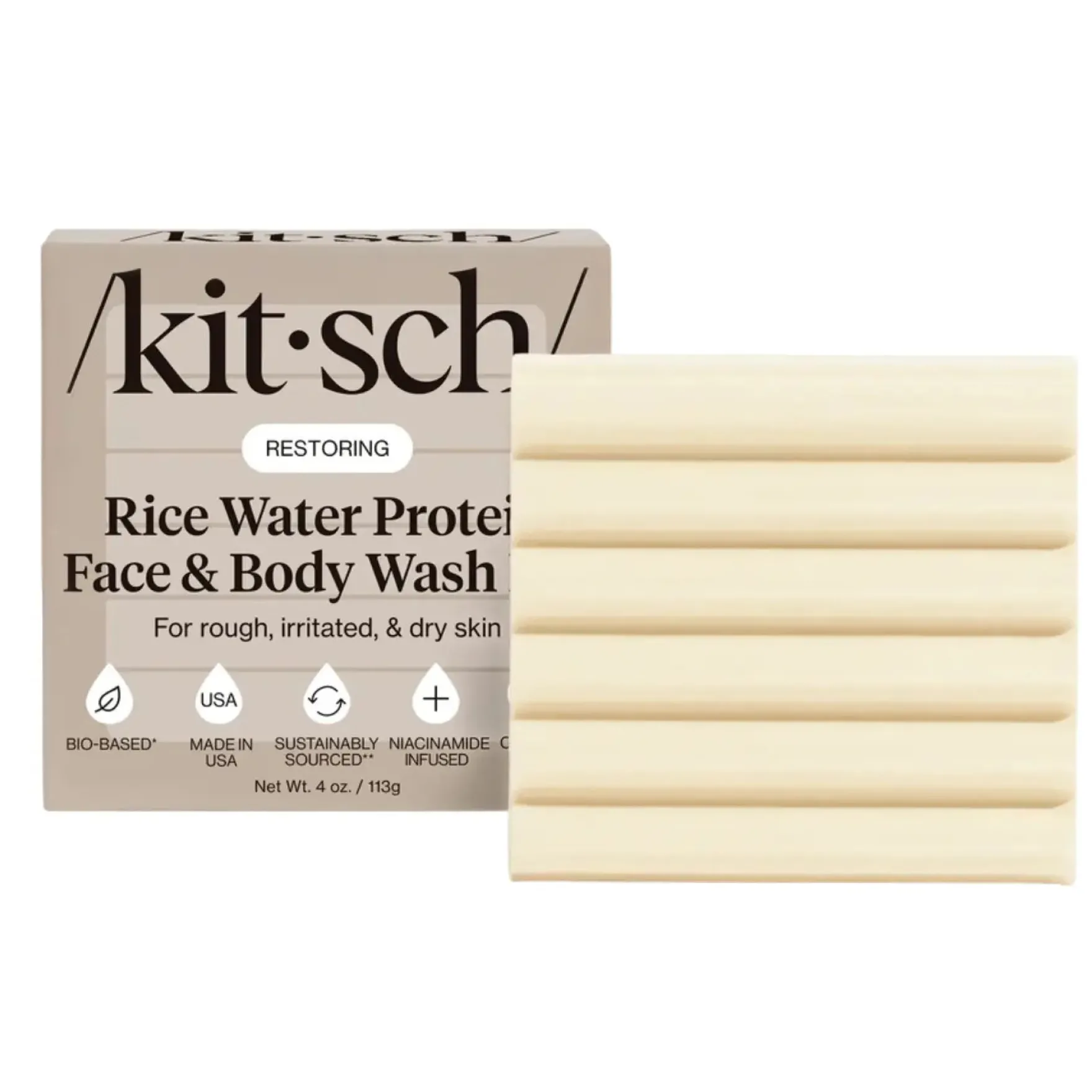 Rice Water Protein Face & Body Wash Bar