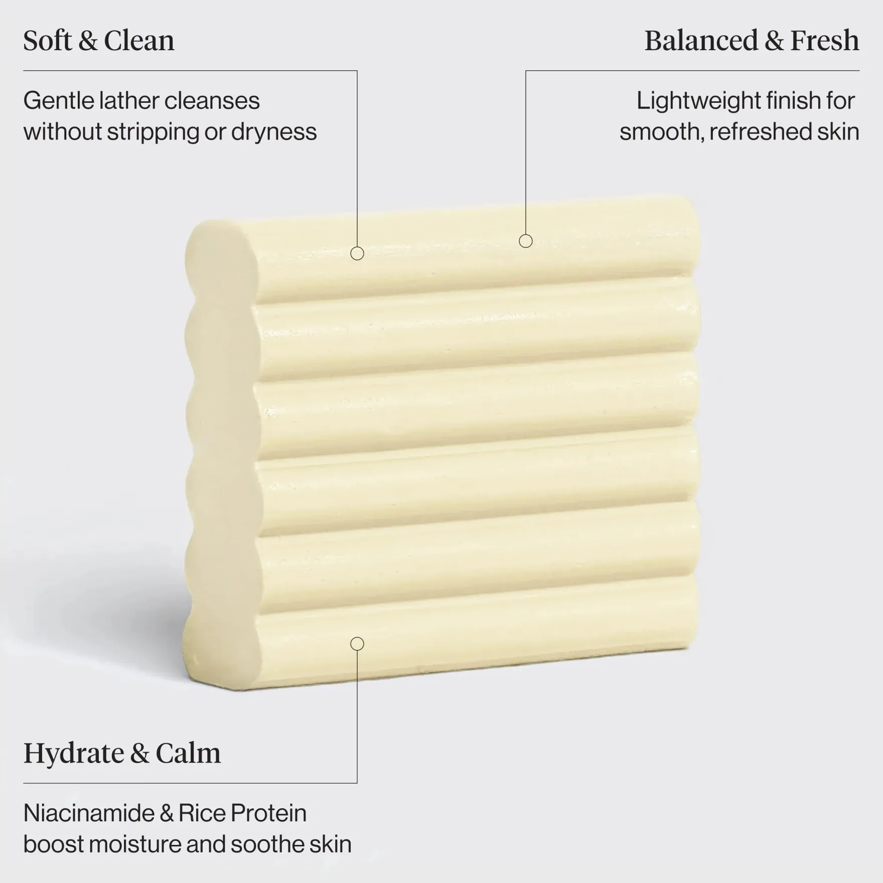 Rice Water Protein Face & Body Wash Bar