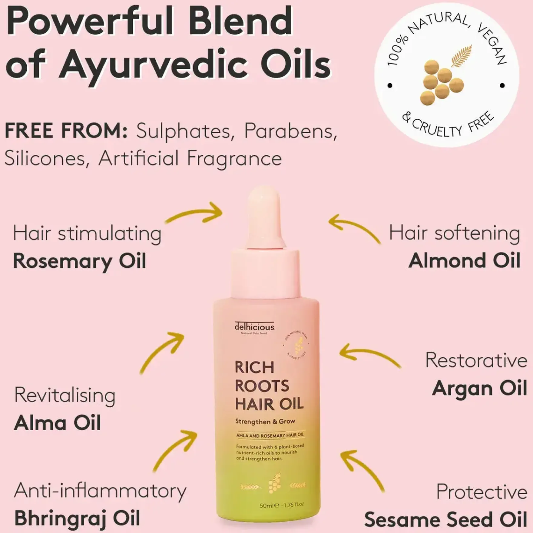 Rich Roots Hair & Scalp Oil Amla & Rosemary