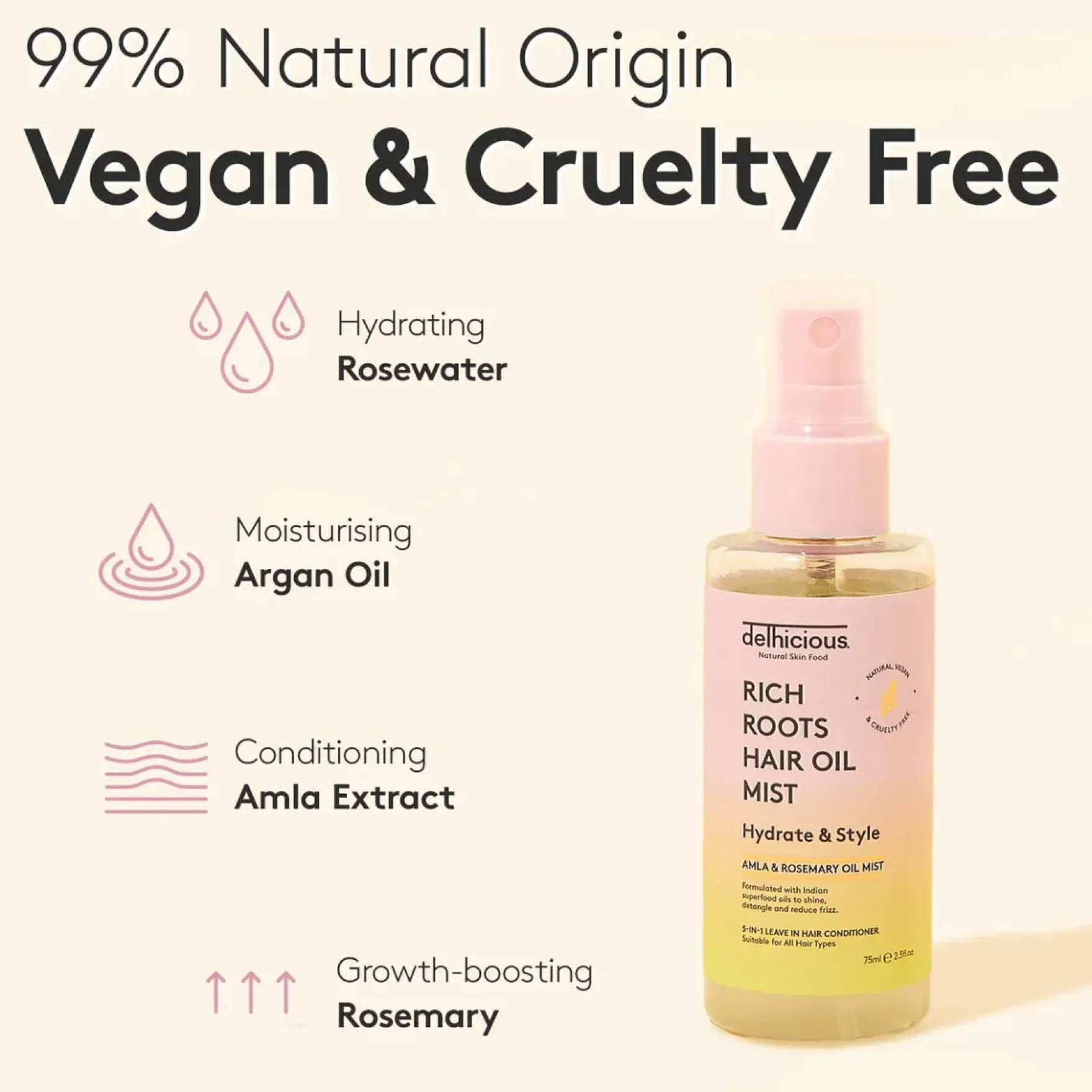 Rich Roots 5-in-1 Hair Oil Mist Leave In Conditioner