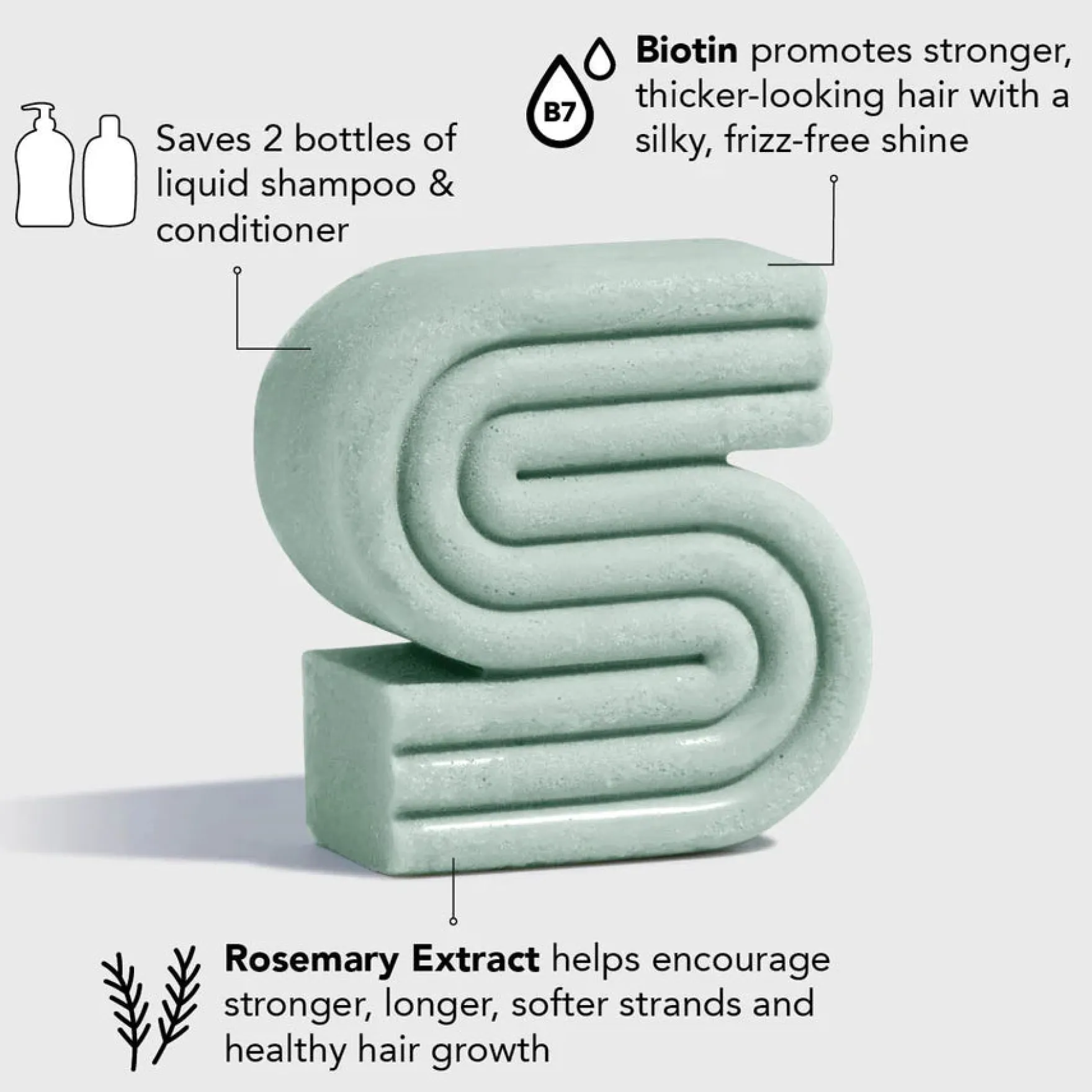 Rosemary & Biotin Volumizing Solid Shampoo Bar