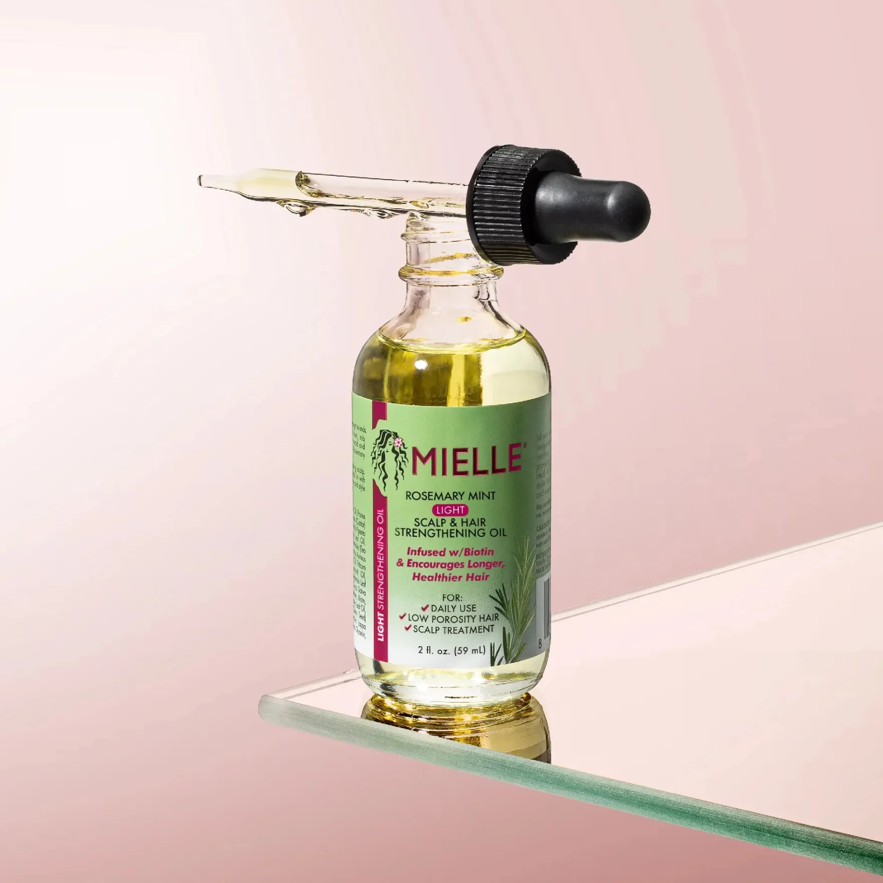 Rosemary Mint Scalp & Hair Strengthening Oil Light