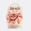 Satin Rosette Flat Cloud Clip Terracotta