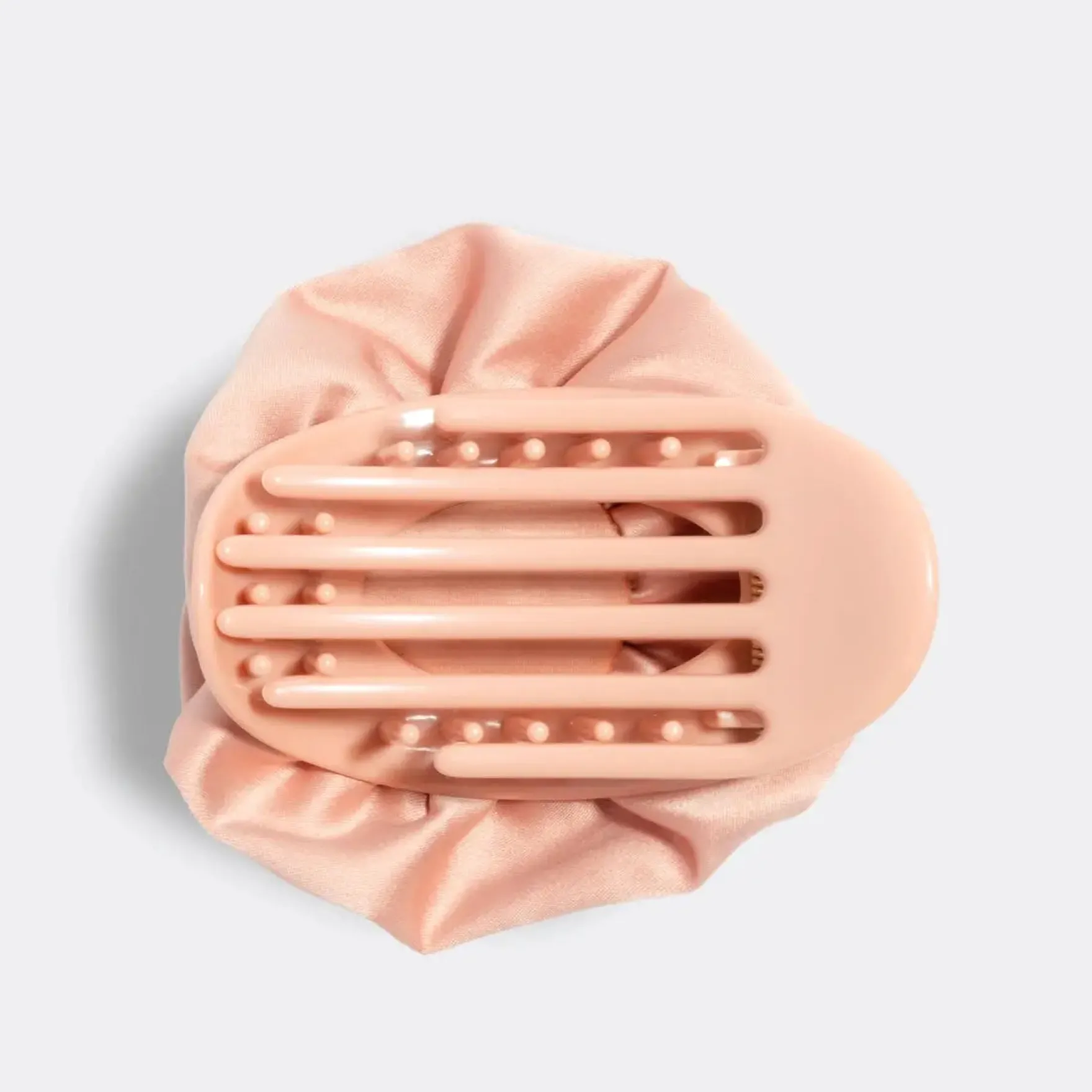 Satin Rosette Flat Cloud Clip Terracotta