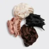 Satin Rosette Flat Cloud Clip Cream