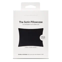 Satin Pillowcase Lava Stone Black