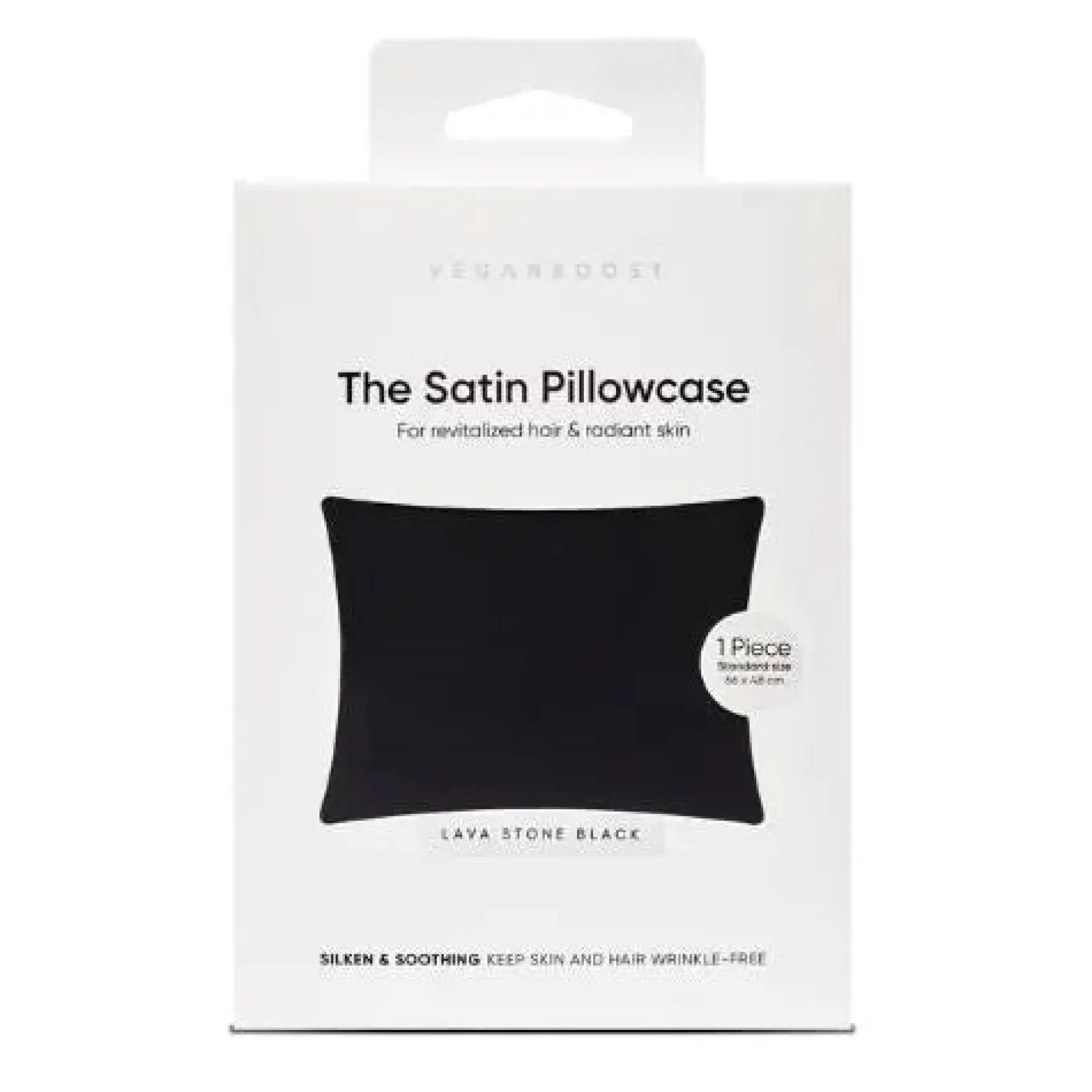 Satin Pillowcase Lava Stone Black
