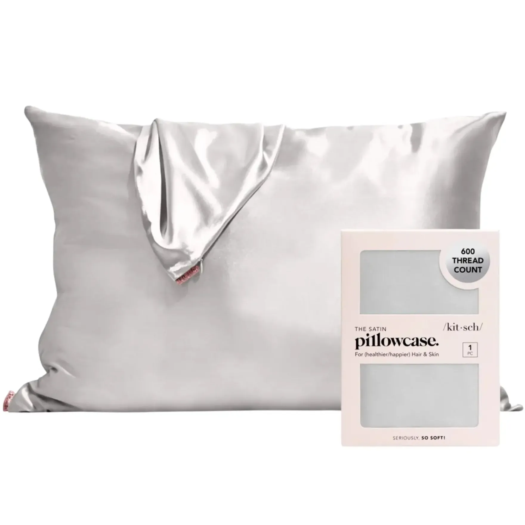 Satin Pillowcase Silver