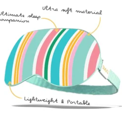 Satin Sleep Mask Bold Stripe
