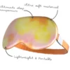 Satin Sleep Mask Orange Tye Dye