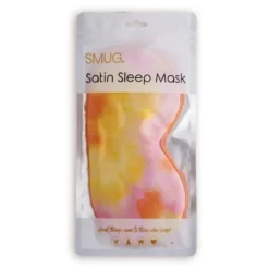 Satin Sleep Mask Orange Tye Dye