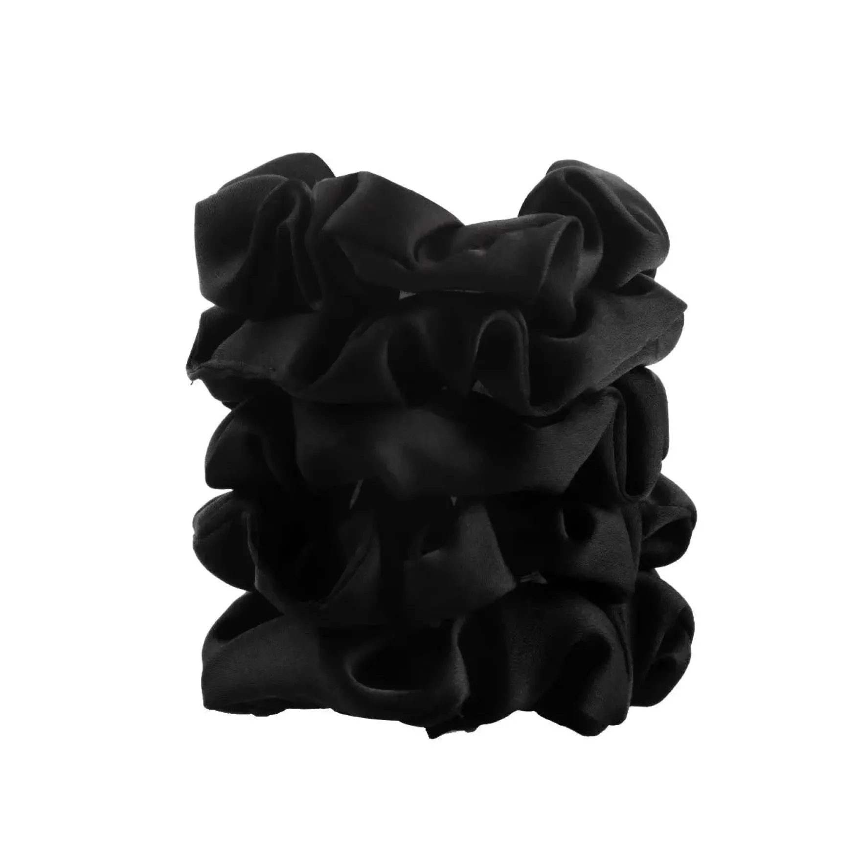 Satin Sleep Scrunchies Black