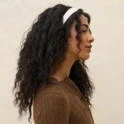 Satin & Velvet Headbands Creme & Caramel