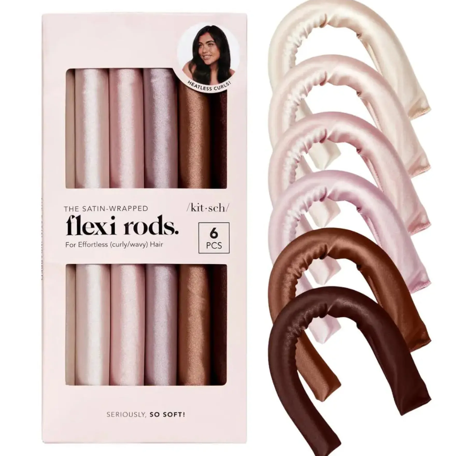 Satin Wrapped Flexi Rods Rosewood