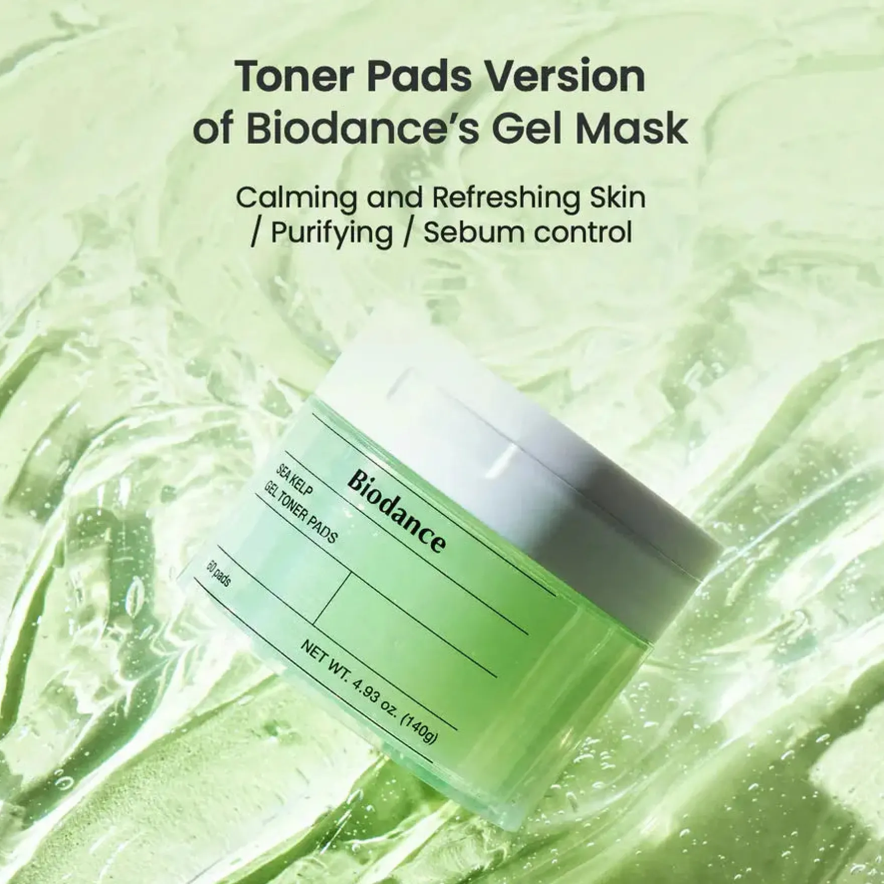 Sea Kelp Gel Toner Pads