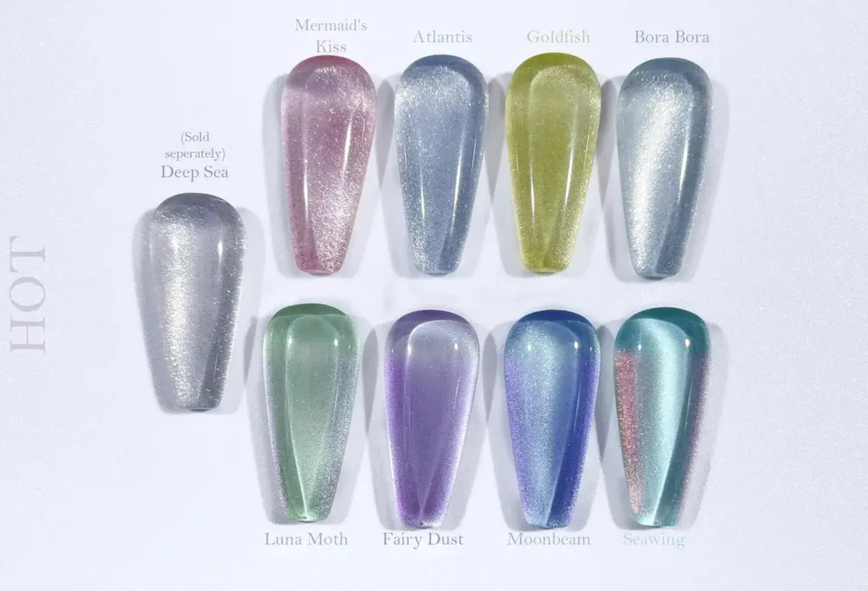 Sea x Sky Magnetic Cat Eye Gel Polish Fairy Dust