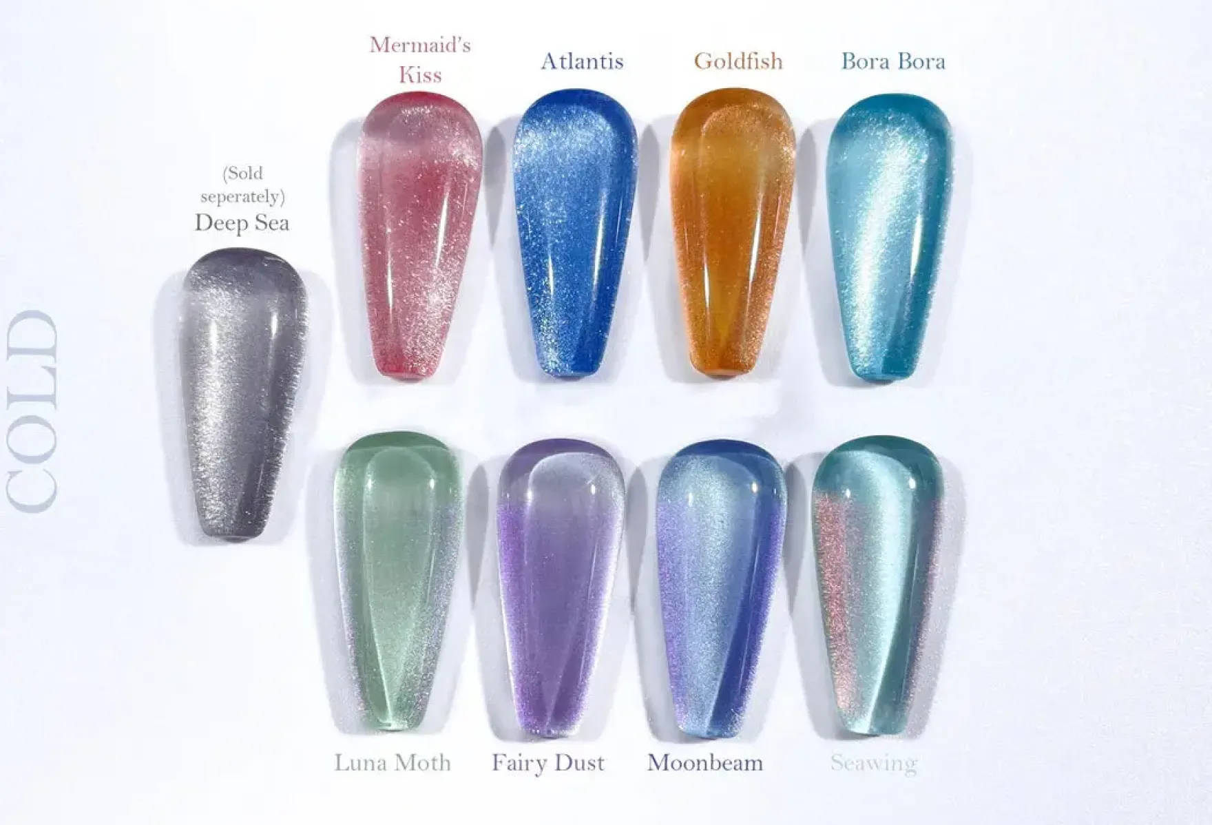 Sea x Sky Magnetic Cat Eye Gel Polish Fairy Dust