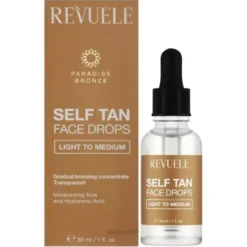 Self Tan Face Drops Light to Medium