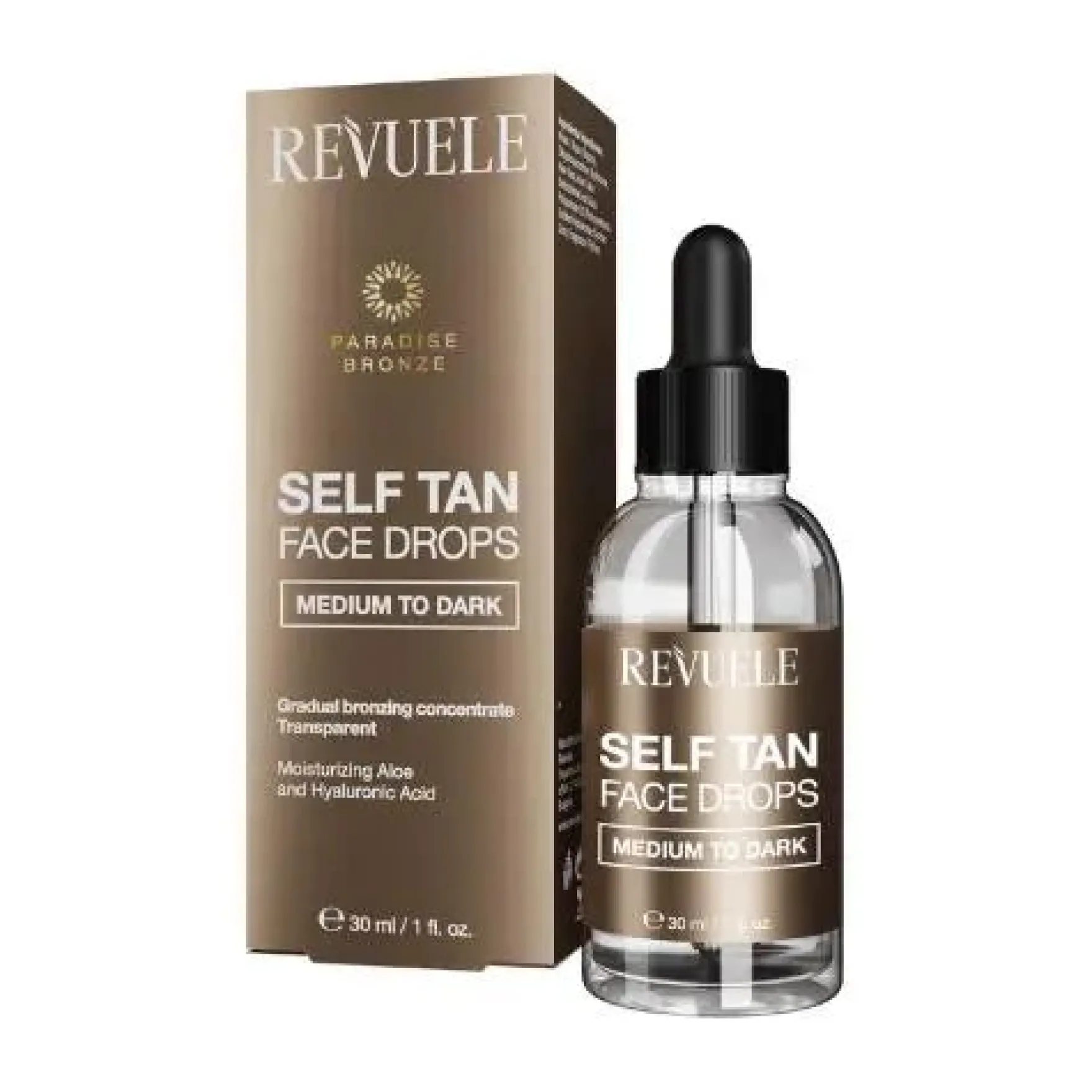 Self Tan Face Drops Medium To Dark