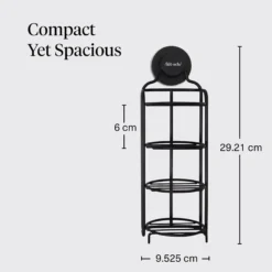 Self Draining Shower Caddy Black