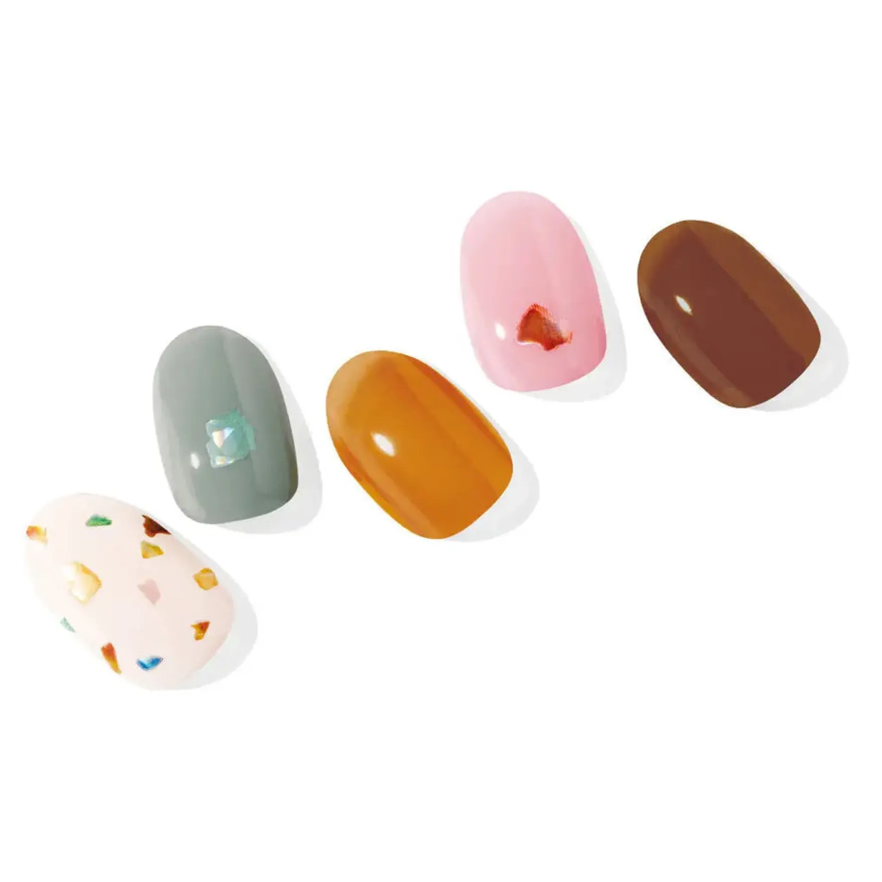 Semi Cured Gel Nail Strips Butterscotch