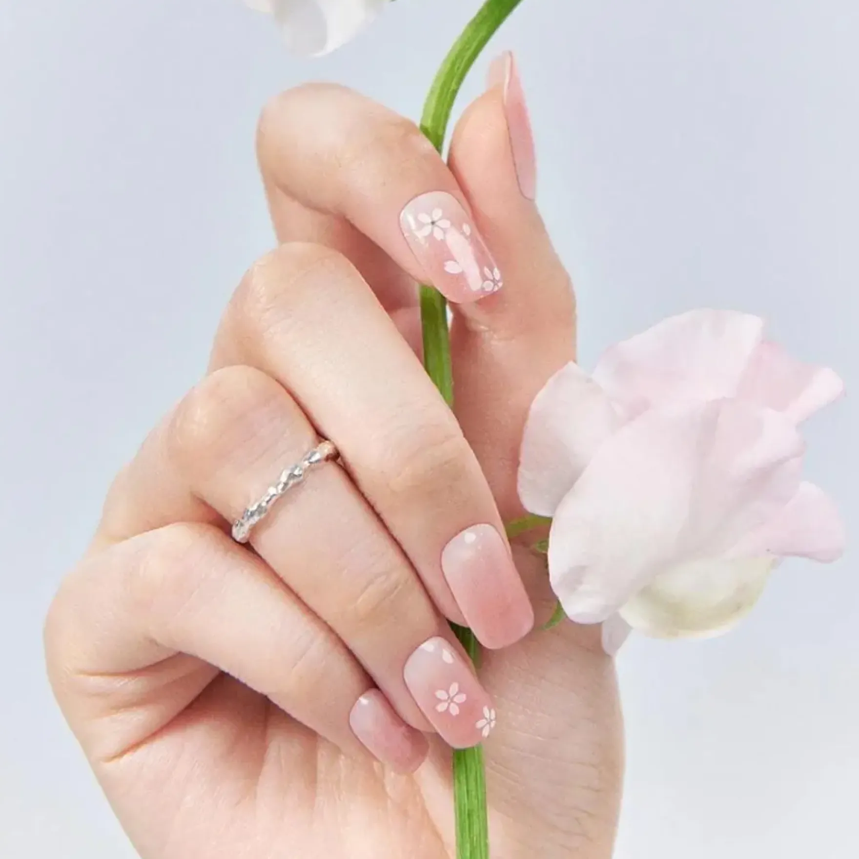 Semi Cured Gel Nail Strips N Blossom