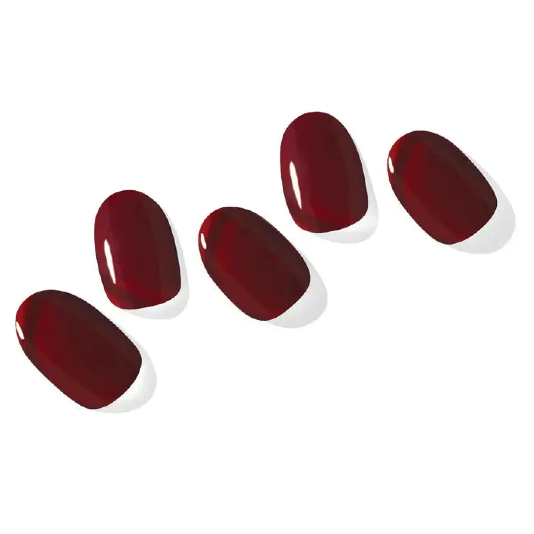 Semi Cured Gel Nail Strips N Classic Burgundy