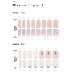 Semi Cured Gel Nail Strips N Perle De Coco