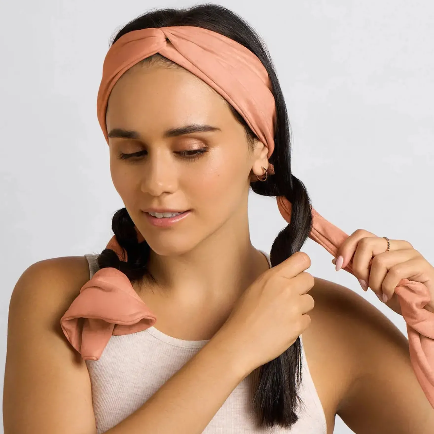 Set & Flow Heatless Curling Headband Terracotta