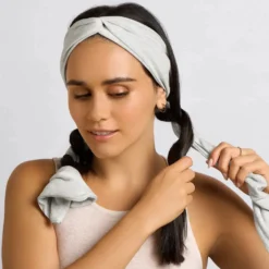 Set & Flow Heatless Curling Headband Heather Gray