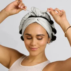 Set & Flow Heatless Curling Headband Heather Gray