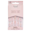 Sheer Tint Satin Slippers Nails