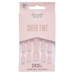 Sheer Tint Satin Slippers Nails