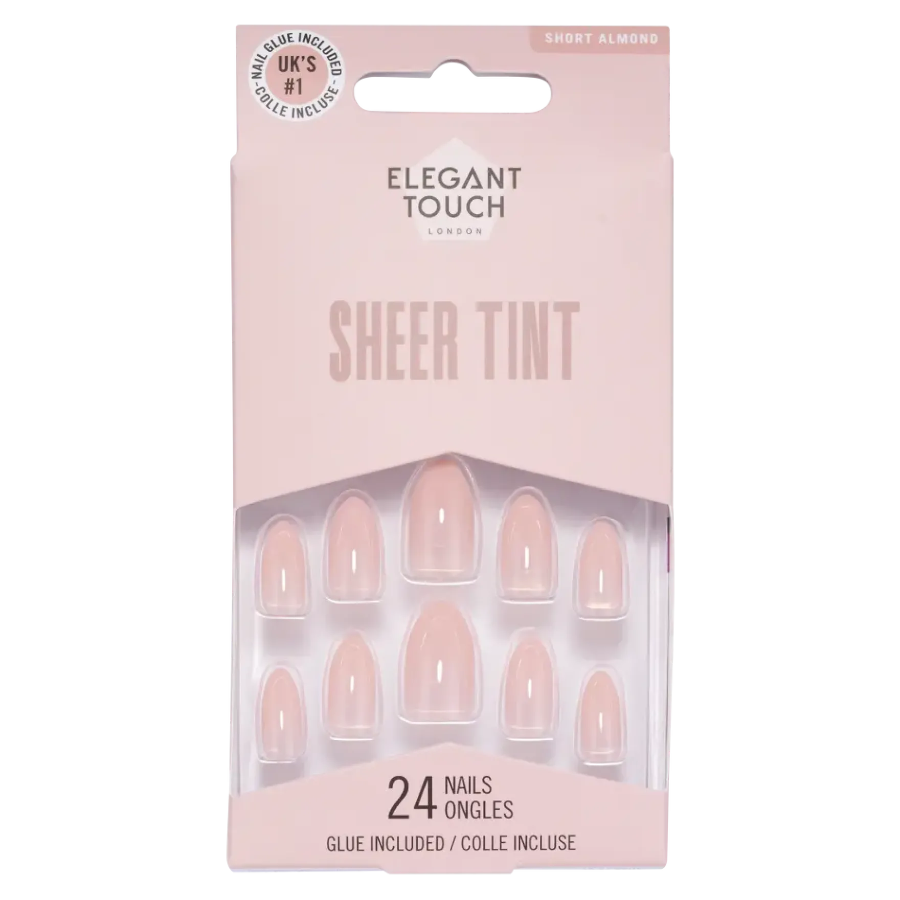 Sheer Tint Satin Slippers Nails