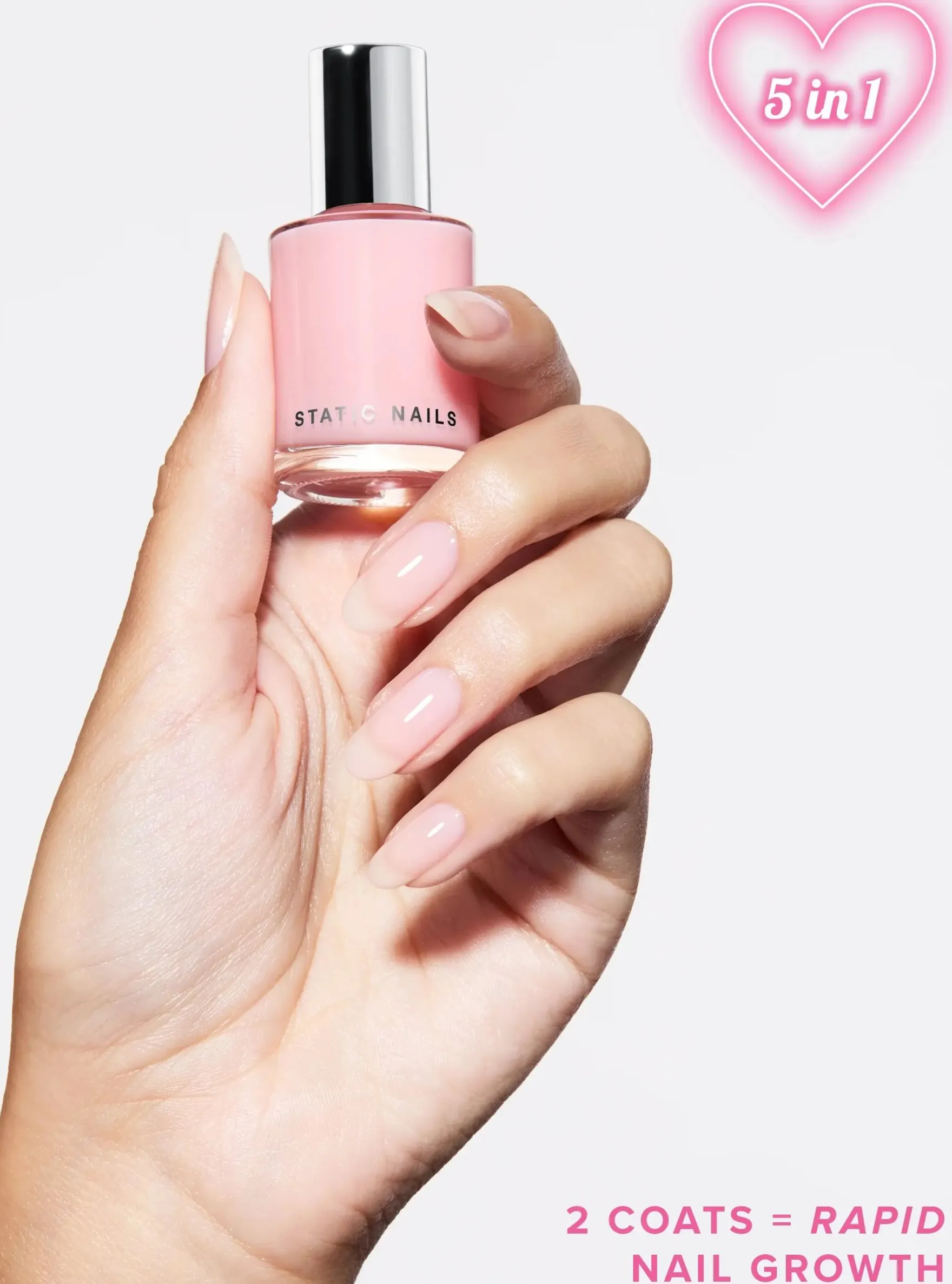 Signature Pink 5-in-1 Rapid Growth Nail Treatment