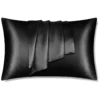 Silky Satin Pillowcase Black