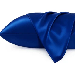 Silky Satin Pillowcase Dark Blue